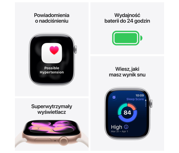 Apple Watch 11 42/Łupkowy Tytan/Czarny Pasek M/L 5G - 1362423 - zdjęcie 3